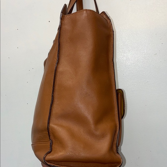 Coach Tan Leather Tote Bag - Picture 7 of 12